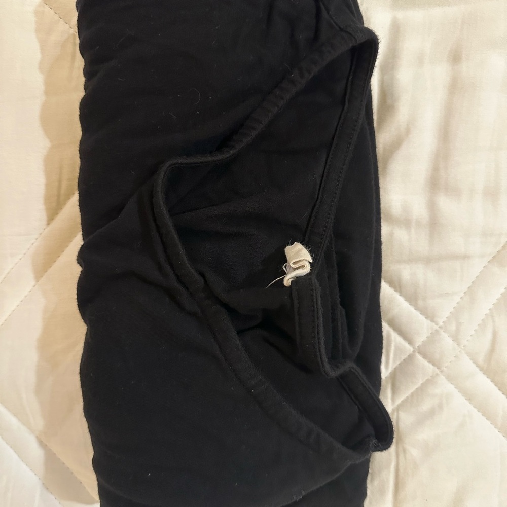 Mimi Maternity Black fitted maxi dress (small)